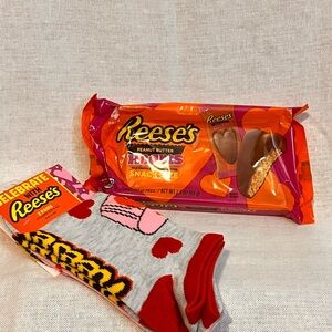Nostalgic Reese's Peanut Butter Hearts and Socks Set